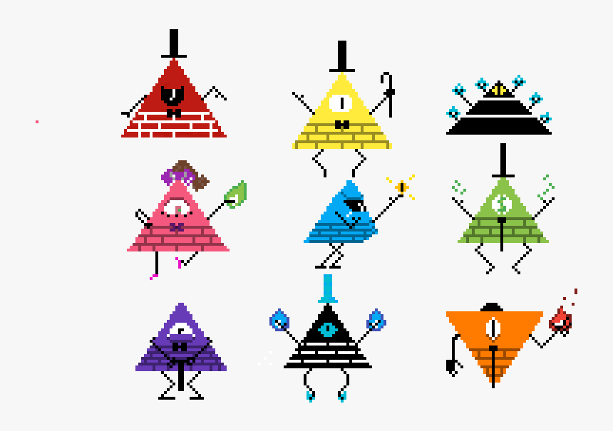 Pixel Art Bill Cipher, HD Png Download