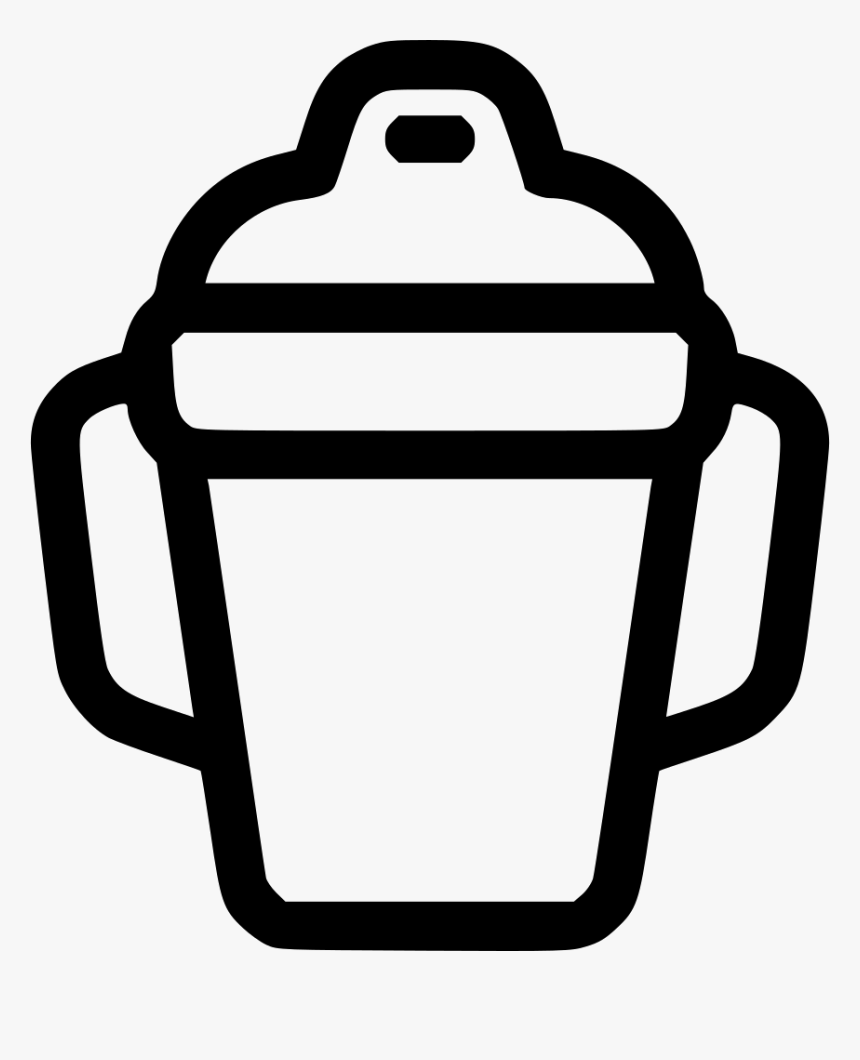 Baby Tumbler - Sippy Cup Black And White, HD Png Download