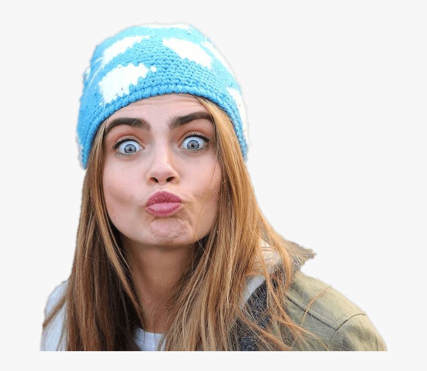 Cara Delevigne Kiss, HD Png Download