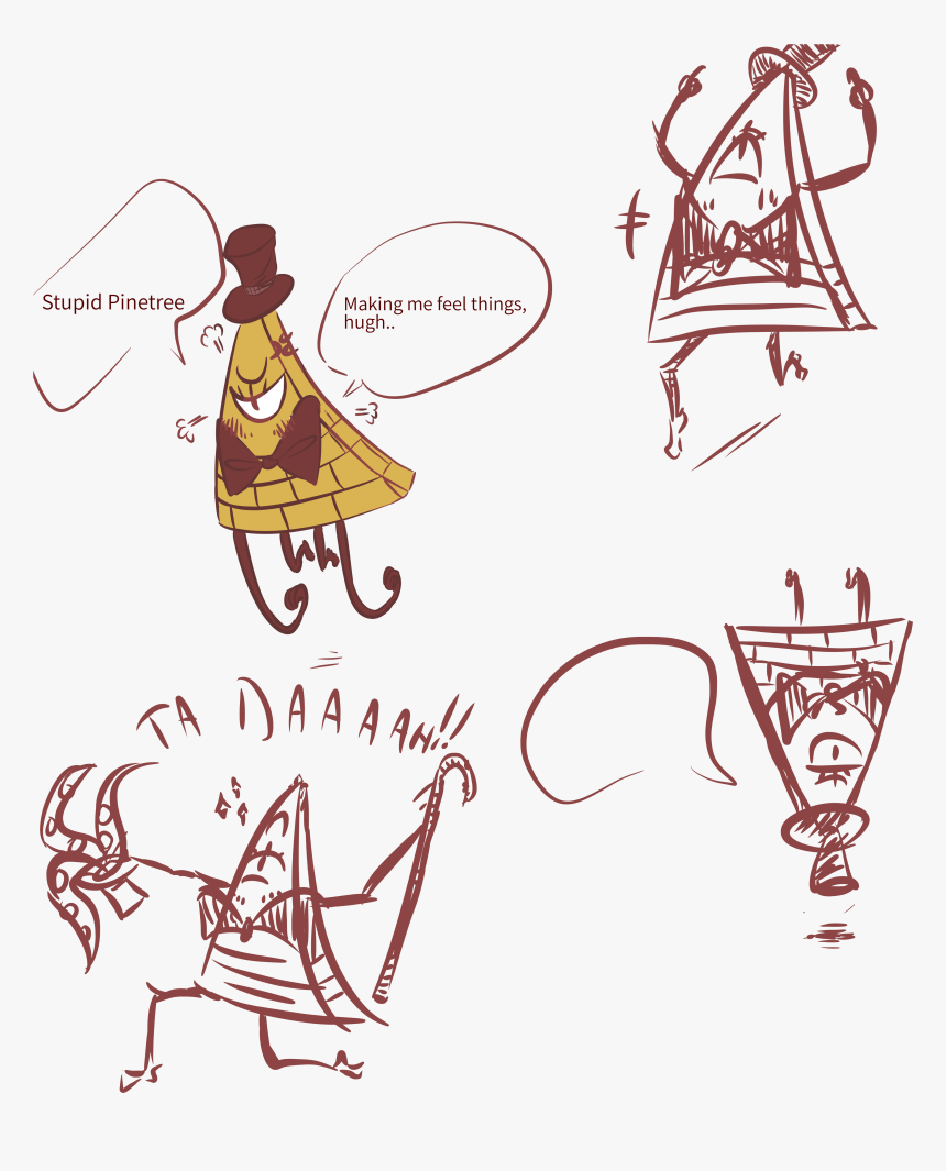 Bill Cipher Sketch - Illustration, HD Png Download