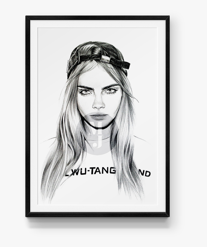 Transparent Cara Delevingne Png - Cara Delevingne Drawing, Png Download