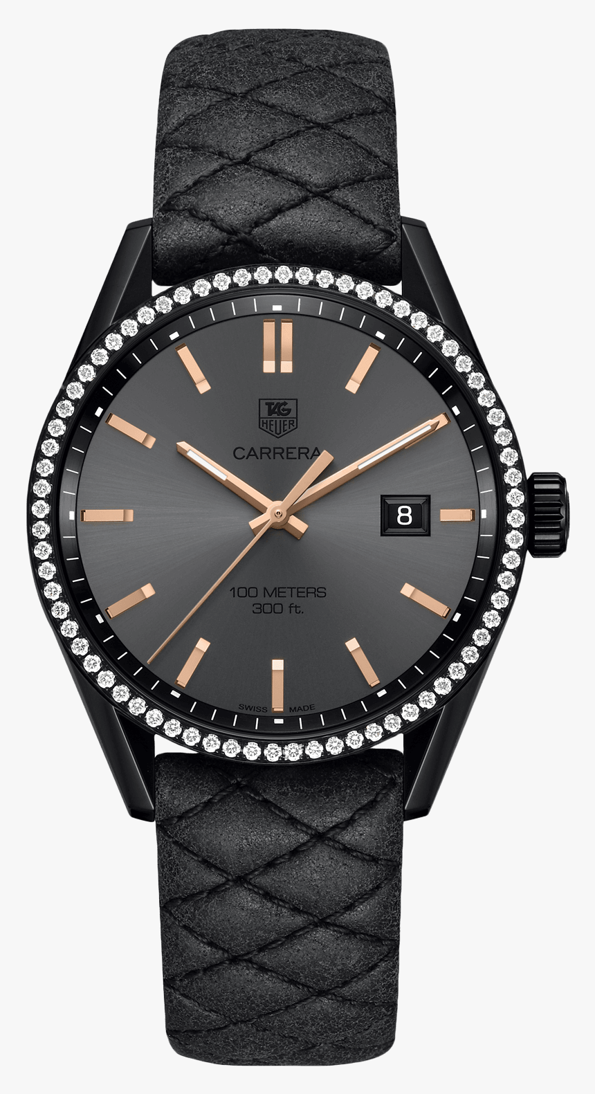 Transparent Cara Delevingne Png - Tag Heuer Black Watches For Woman, Png Download