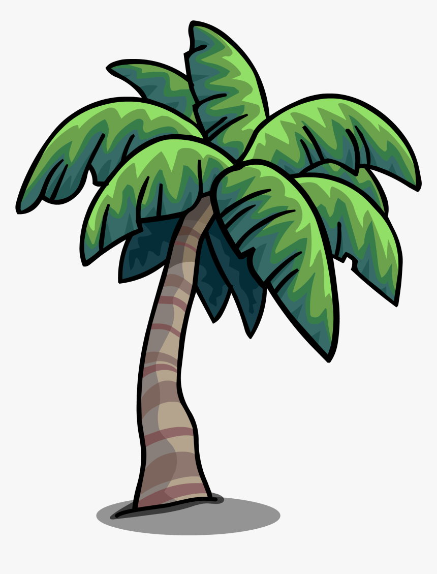 Leaf Sprite Png Banner Free Library - Club Penguin Palm Tree, Transparent Png