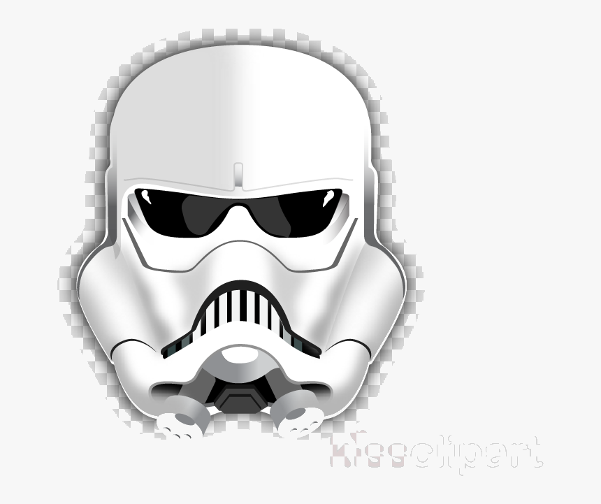 Stormtrooper Clipart Clone Trooper Captain Phasma Transparent - Stormtrooper Helmet Transparent Background, HD Png Download