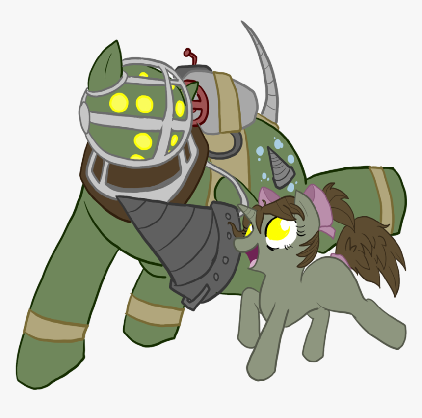 Itsaaudra, Big Daddy, Bioshock, Crossover, Little Sister, - Bioshock Costumes Big Daddy, HD Png Download