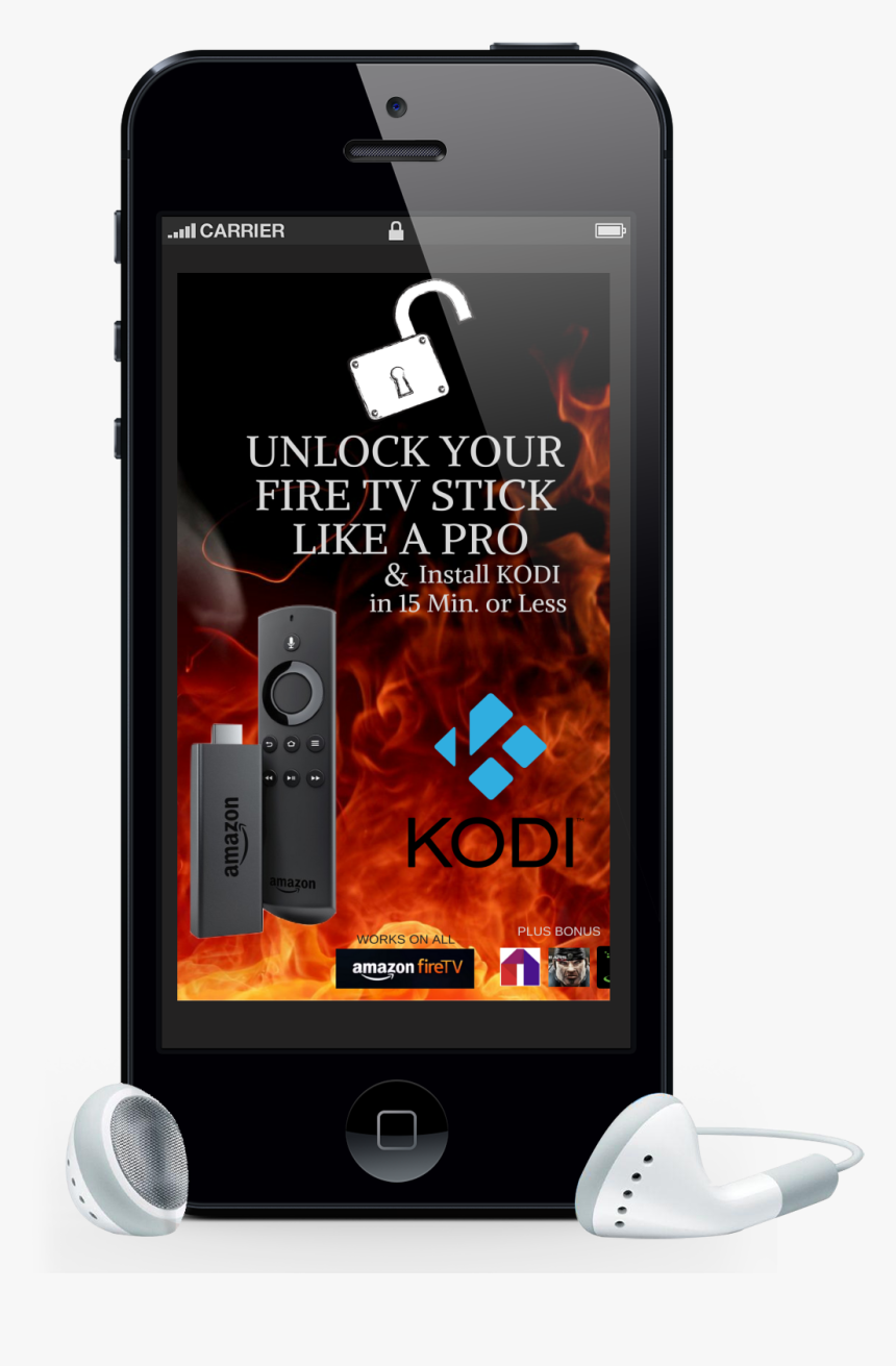Ebook- How To Install Kodi On Firestick & Extra Bonuses - Iphone Audiobook Png, Transparent Png