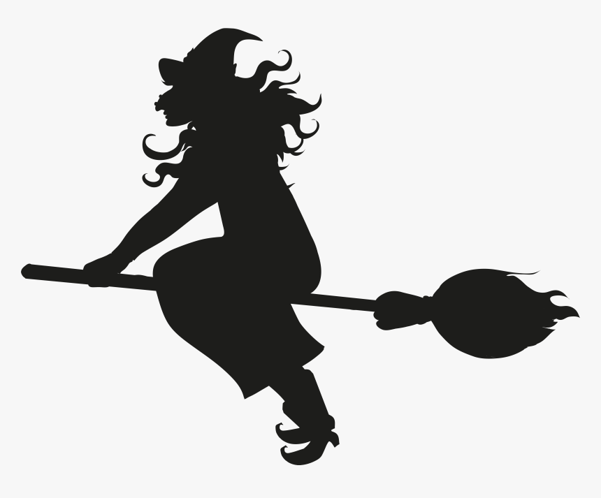 Flying Witch Silhouette Png Clip Artu200b Gallery Yopriceville, Transparent Png