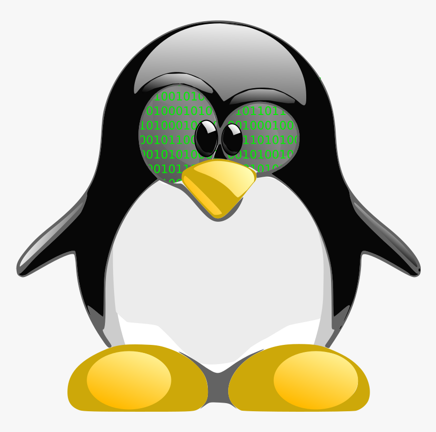 Tux Nerd - Icon Linux Mint Pinguin, HD Png Download