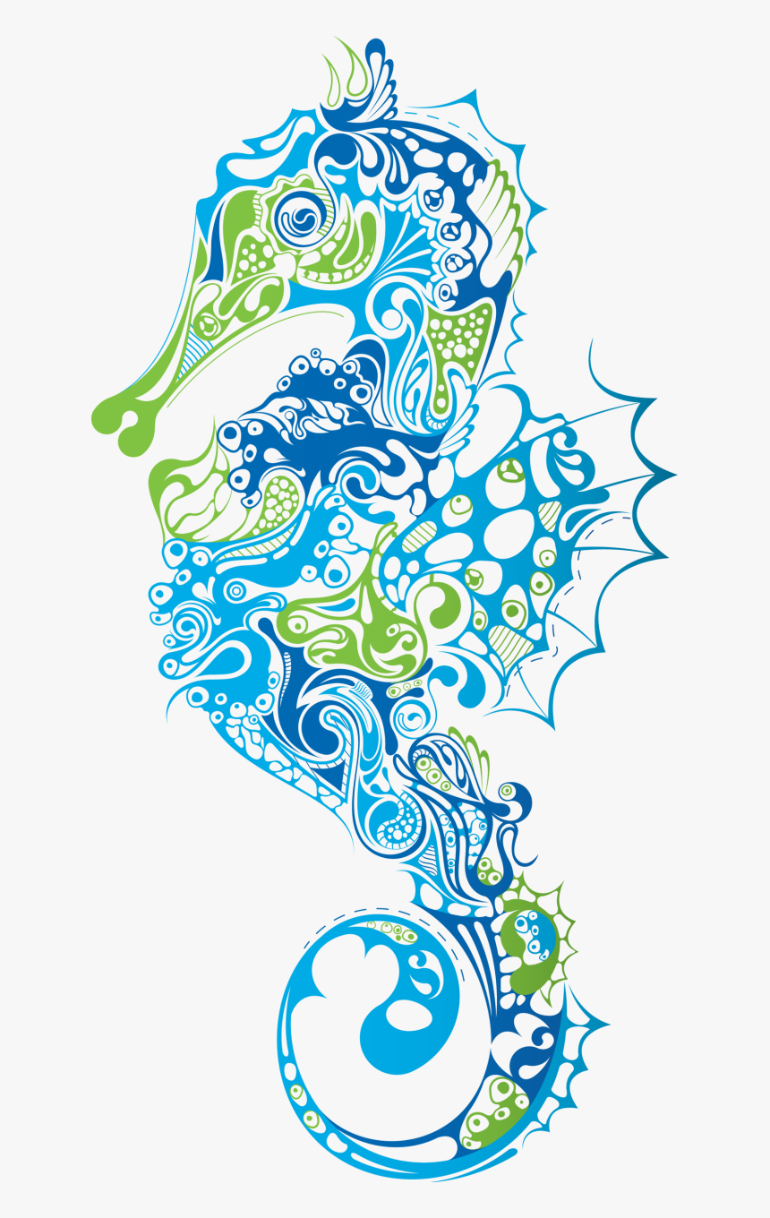 Download Seahorse Latest Version - Cute Sea Creatures Art, HD Png Download