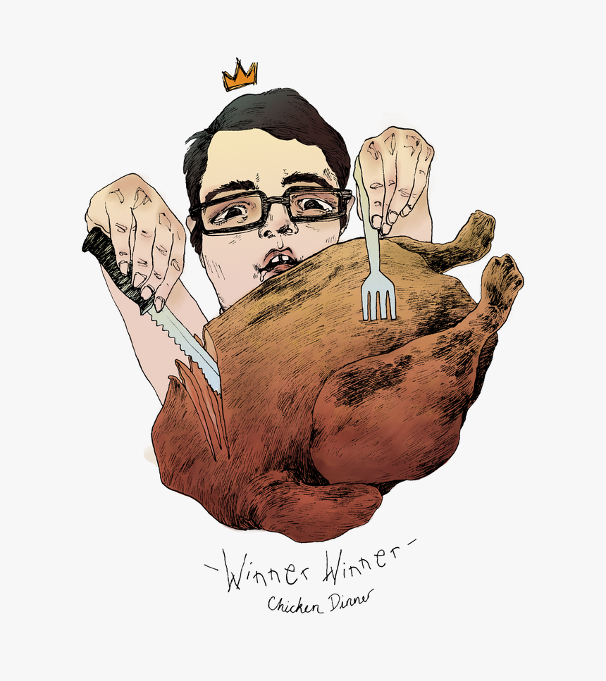 Chicken Dinner Png - Illustration, Transparent Png