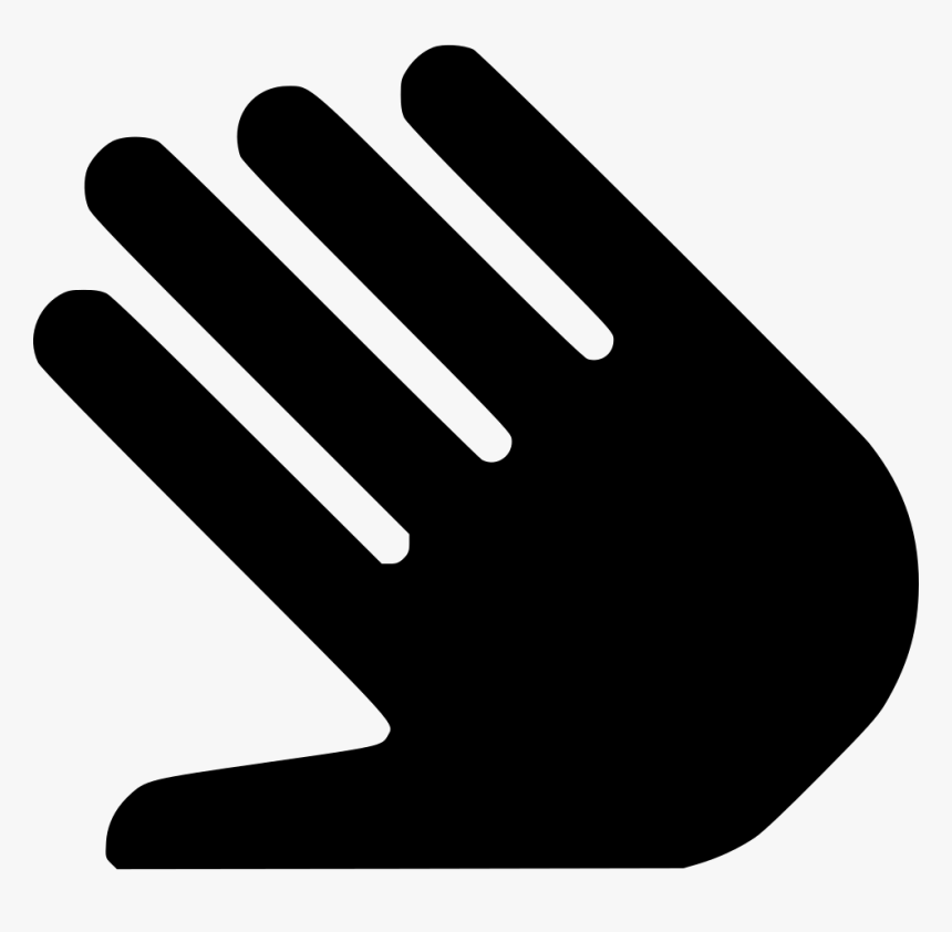 Open Hand - Png Open Hand Black Icon, Transparent Png