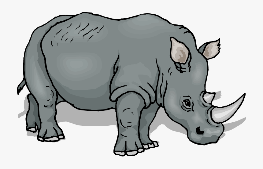 Hippo Clipart Rhino - Rhino Clipart, HD Png Download