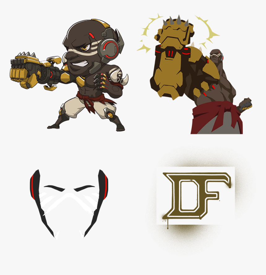 Overwatch Doomfist Cute Spray, HD Png Download