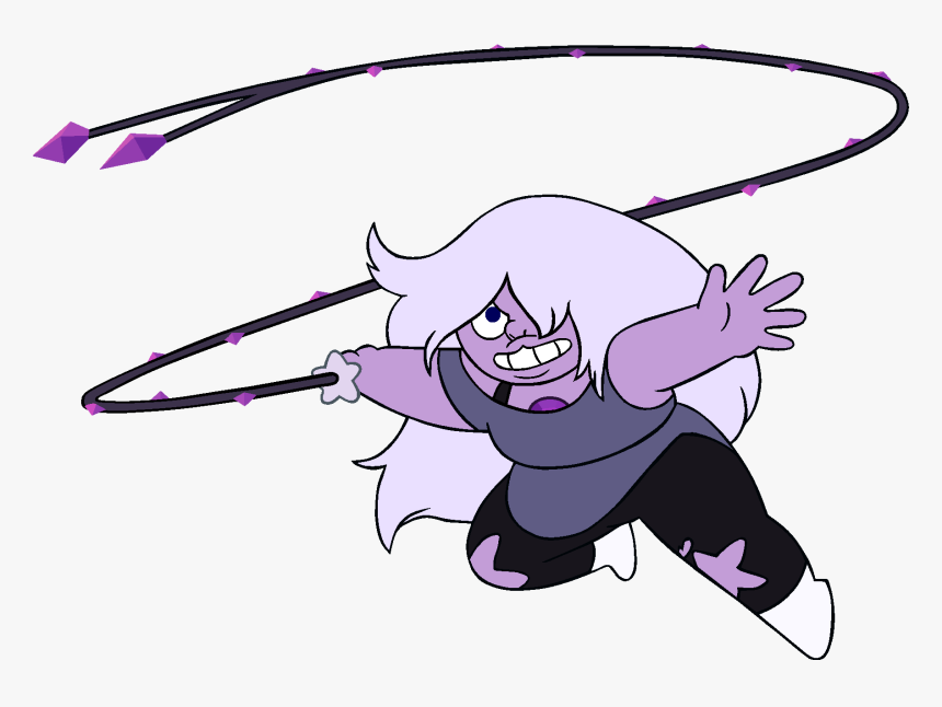Clip Art Black And White Library Image Amethyst And - Steven Universe Amethyst With Whip, HD Png Download