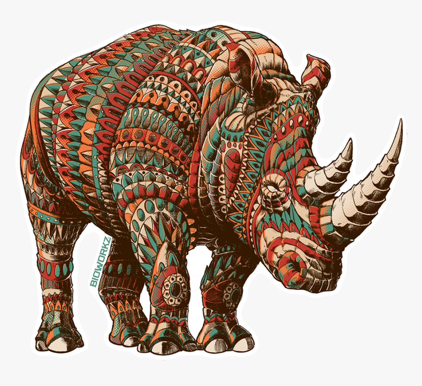 Rhino Sticker - Ben Kwok Rhino, HD Png Download