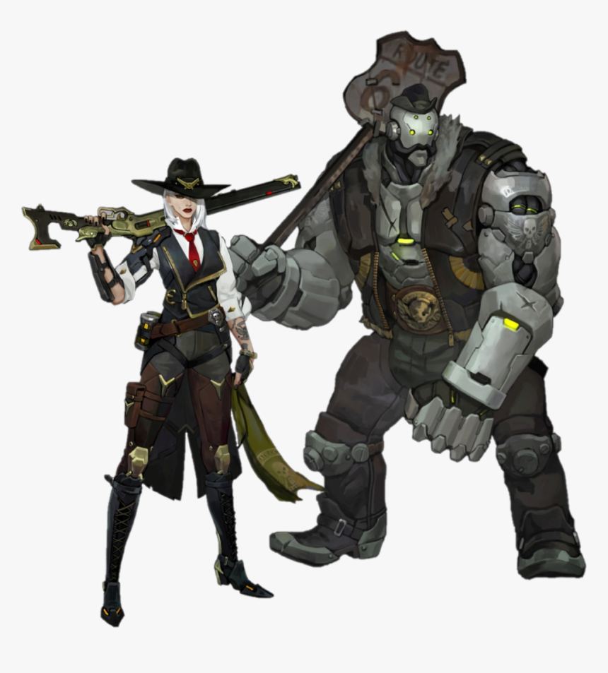 Ashe - Overwatch Ashe And Bob, HD Png Download