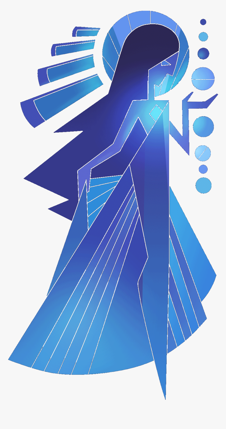 Blue Diamond Color Universe Mural Steven Gemstone Clipart - Blue Diamond Mural Steven Universe, HD Png Download