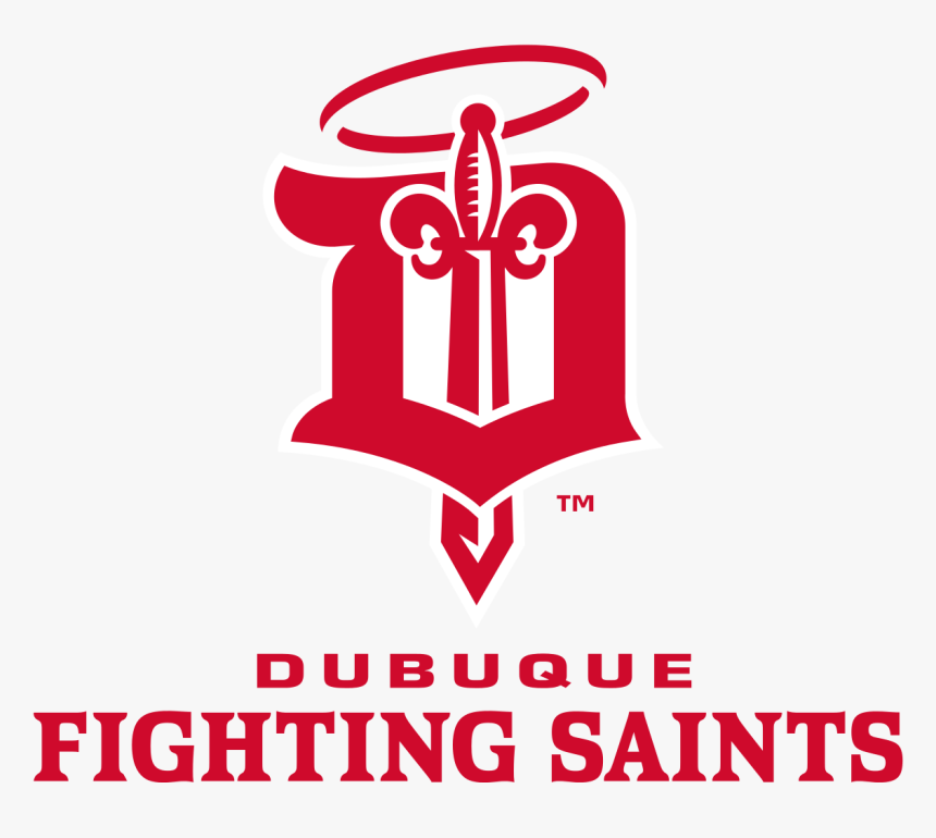 Dubuque Fighting Saints Full Logo - Dubuque Fighting Saints Logo, HD Png Download