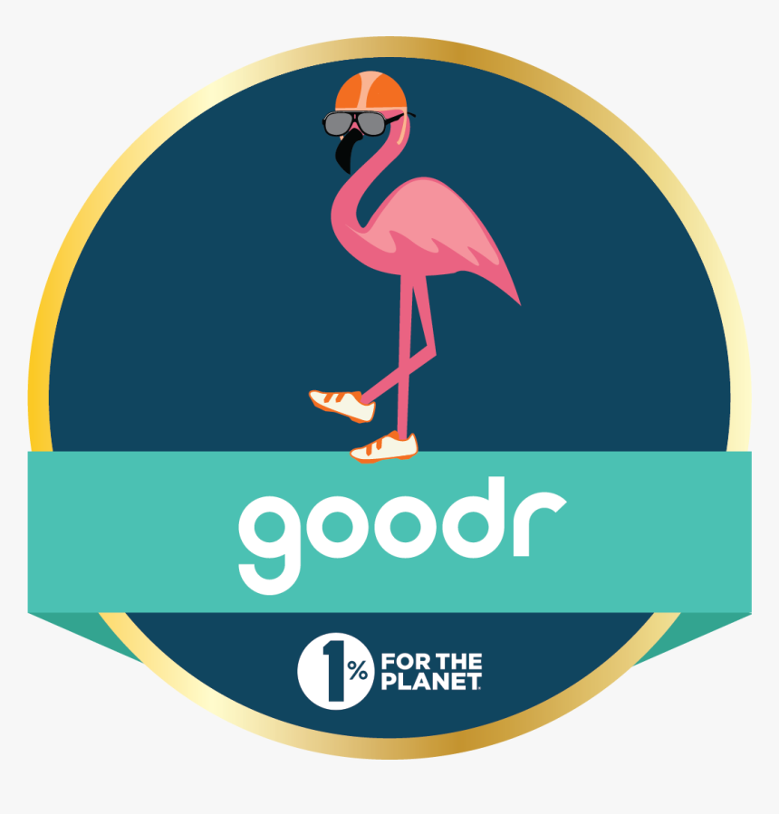 The 1% Goodr For The Planet Challenge Logo - Greater Flamingo, HD Png Download
