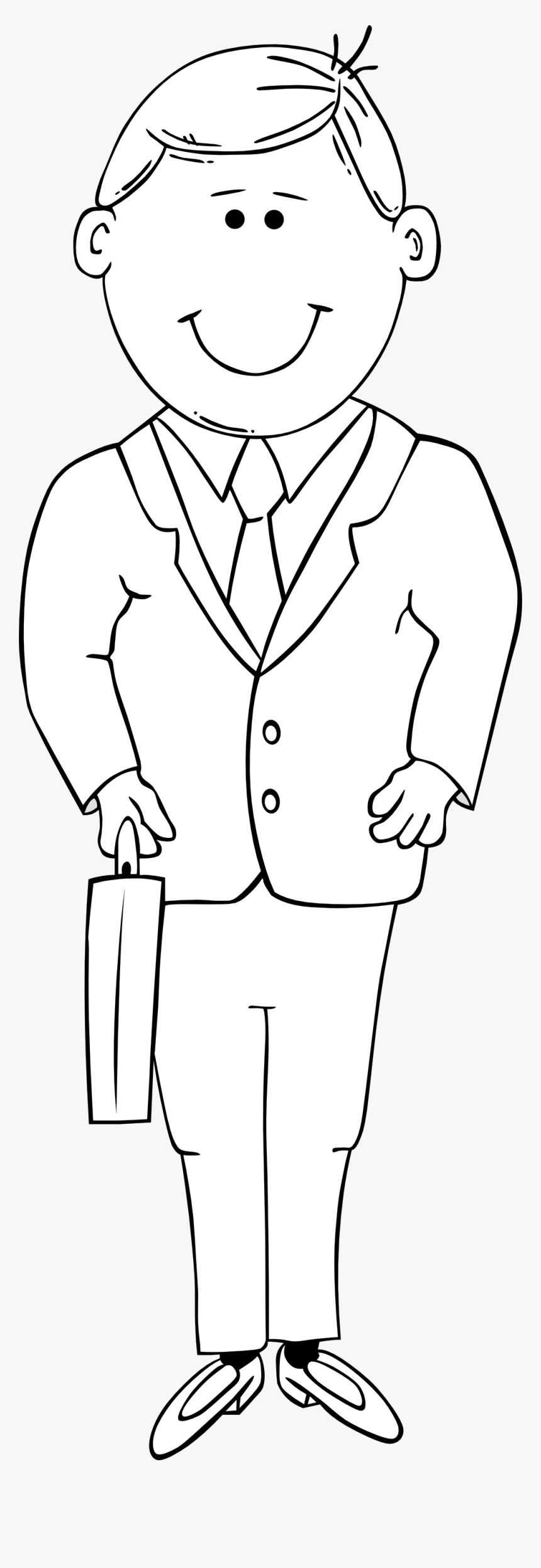 Collection Of Man - Man In Suit Cartoon, HD Png Download