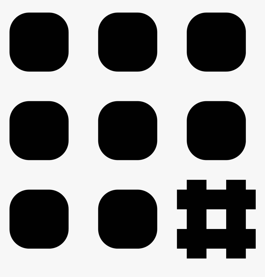 Hashtag Activity Icon Free Download Png And - Monochrome, Transparent Png