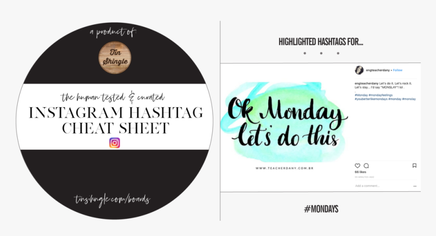 Instagram Hashtag Highlights Mondays, HD Png Download