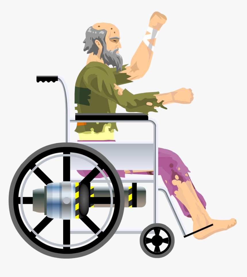 Jacksepticeye Wiki - Happy Wheels Wheelchair Guy, HD Png Download