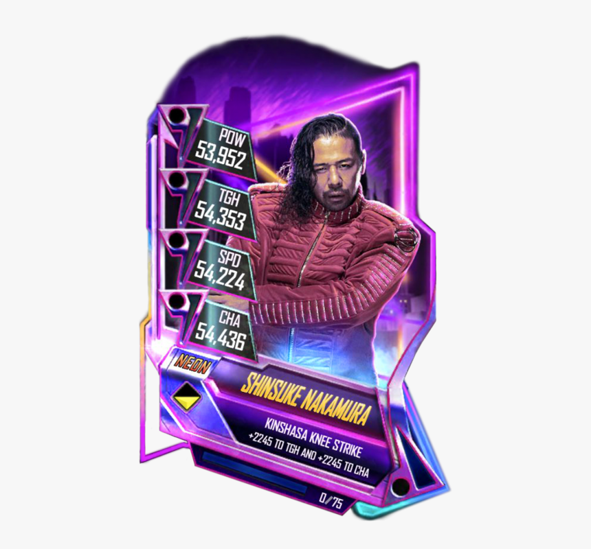 Wwe Supercard Neon Cards, HD Png Download