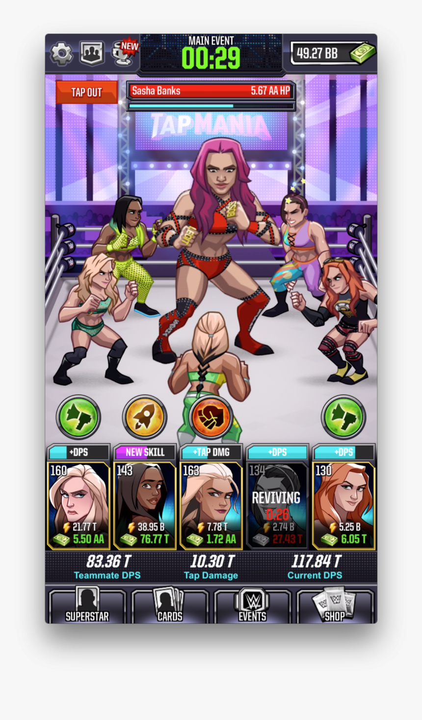 Wwe Tap Mania Characters, HD Png Download