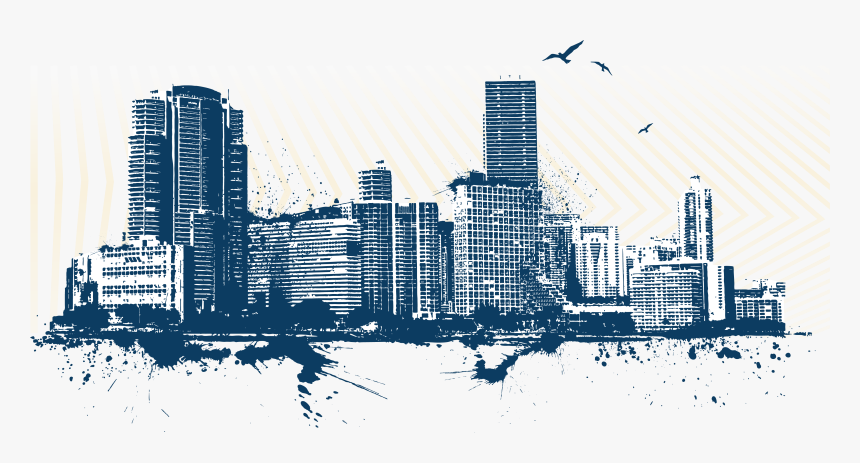 Skyline - Colorful Skyline, HD Png Download