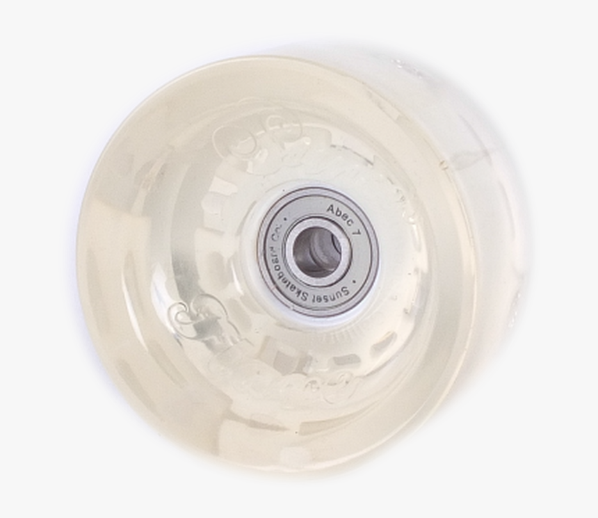 Sunset Flare Illuminated Led 69mm 78a Clear White Wheels - Circle, HD Png Download