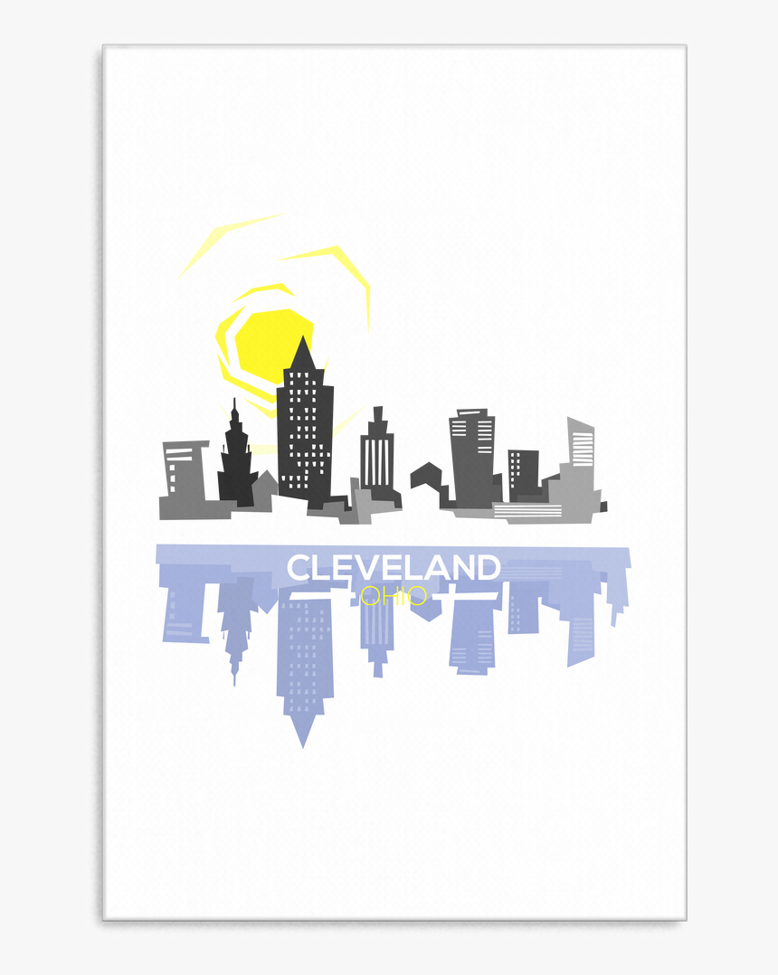 Cleveland Skyline Ohio Horizon Canvas Art - Skyline, HD Png Download