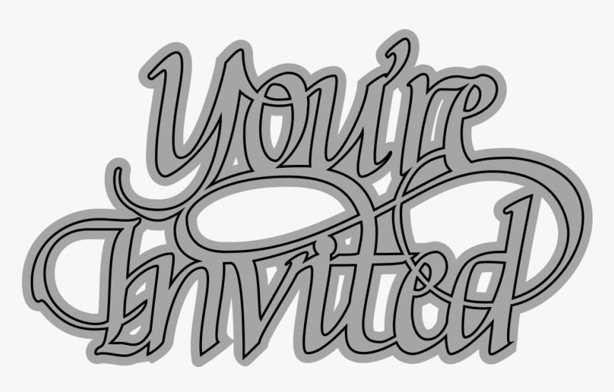 A Way With Words, You Re Invited - Calligraphy, HD Png Download