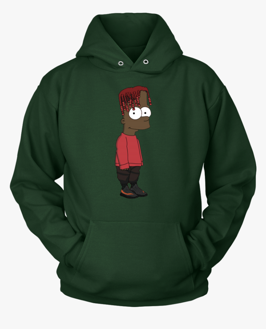 Bart Simpson Lil Yachty Unisex Hoodie Men Women - T Shirt Type Jacket, HD Png Download