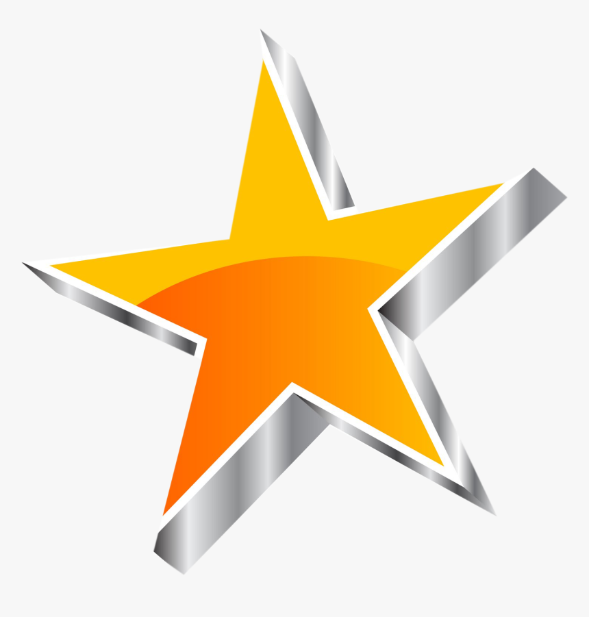 Star Clipart For Website - Star Vector 3d, HD Png Download