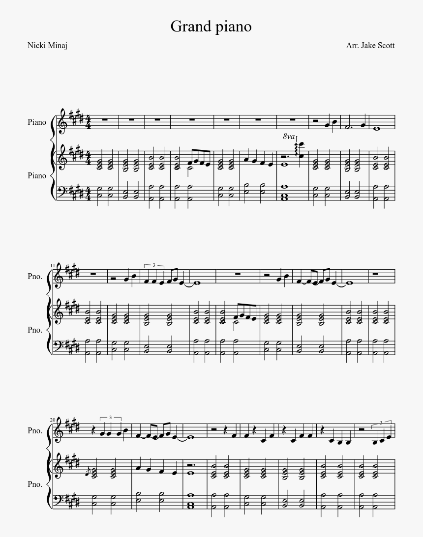 Black Beauty Theme Sheet Music, HD Png Download