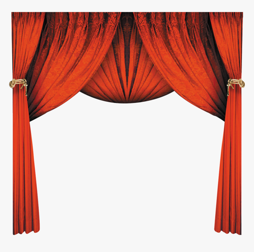 This Photos Is Red Curtains About Red, Curtains, Upscale - Curtain, HD Png Download