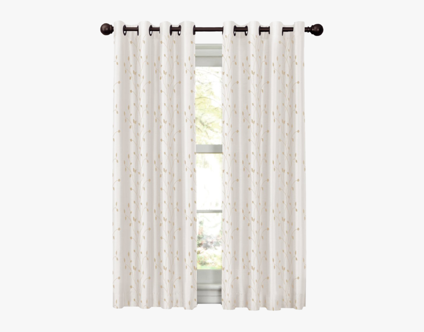 Maytex Mills Jardin Embroidered Thermal Window Curtain - Window Covering, HD Png Download