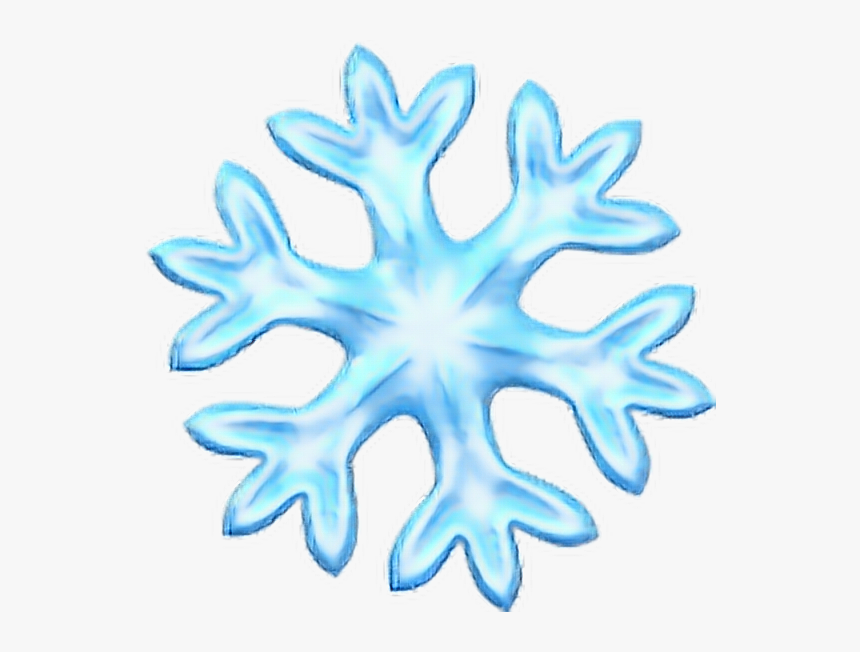 #emoji #pngtumblr #pngs #png - Transparent Background Snowflake Emoji, Png Download