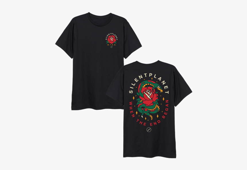 Traditional Snake Rose Tee - Silent Planet Long Sleeve, HD Png Download