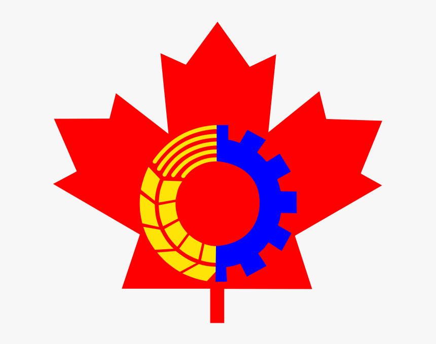 652px-communist Party Of Canada Log - Alternate Flags Of Canada, HD Png Download