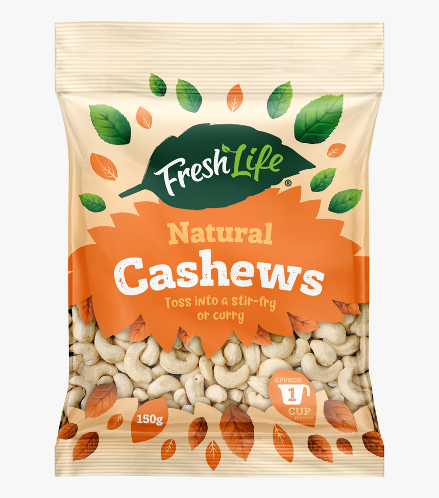 Freshlife Cashewsnatural 150g Render - Portable Network Graphics, HD Png Download