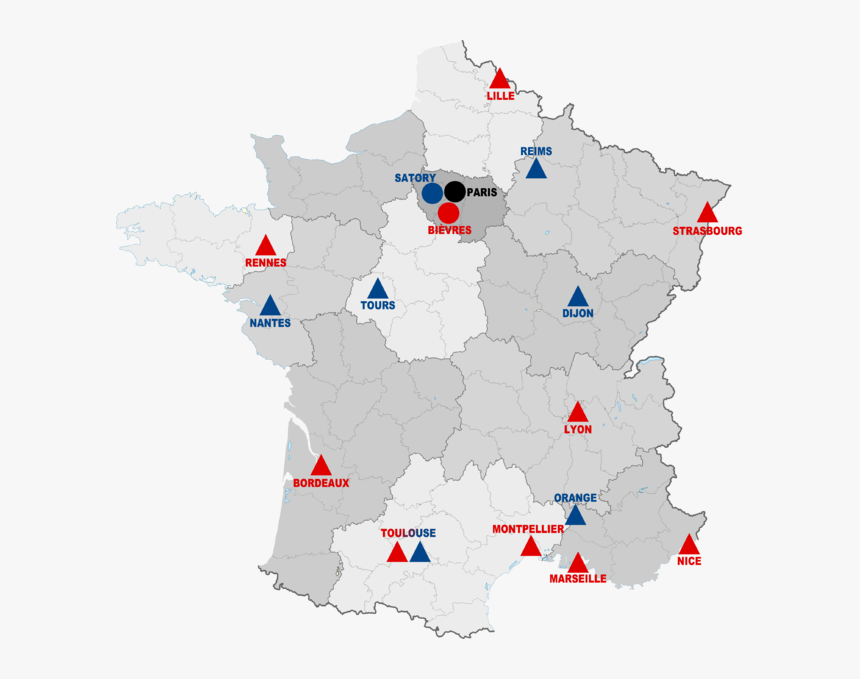 France Map French Intervention Force Police Gendarmerie - Women's World Cup France Cities, HD Png Download