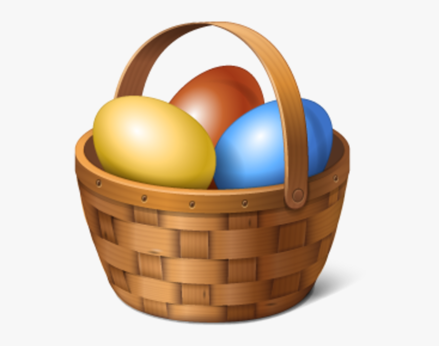 Eggs Vector Basket - Easter Egg Basket Png, Transparent Png