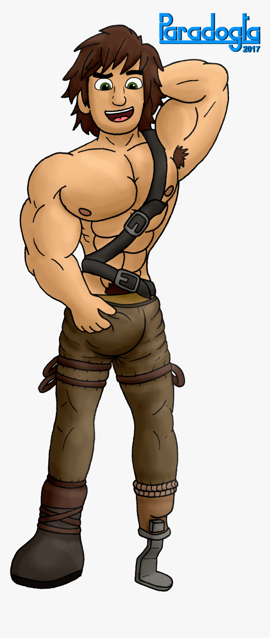 Older Muscle Hiccup By Paradogta-dbmwir7 - Hot Hiccup How To Train Your Dragon, HD Png Download