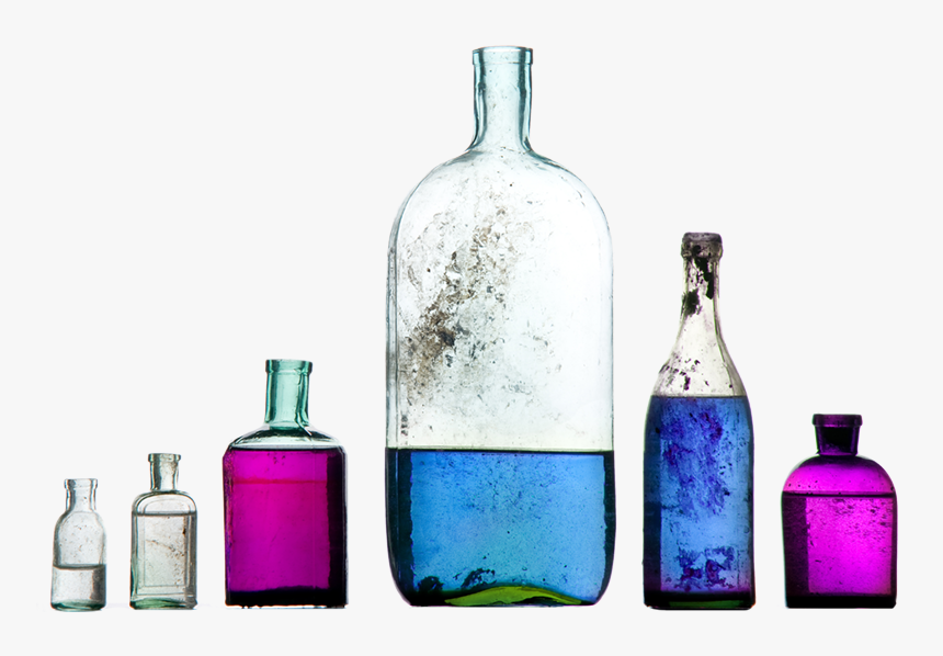 Transparent Bottles Png - Potion Bottles Transparent Background, Png Download