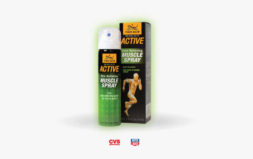 Tiger Balm Active Muscle Spray, HD Png Download