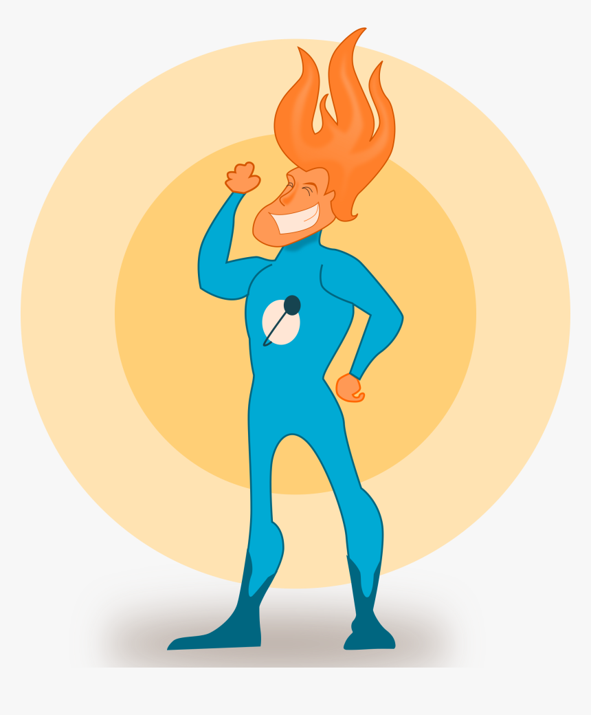 Shoulder,standing,muscle - Flamme Super Hero, HD Png Download