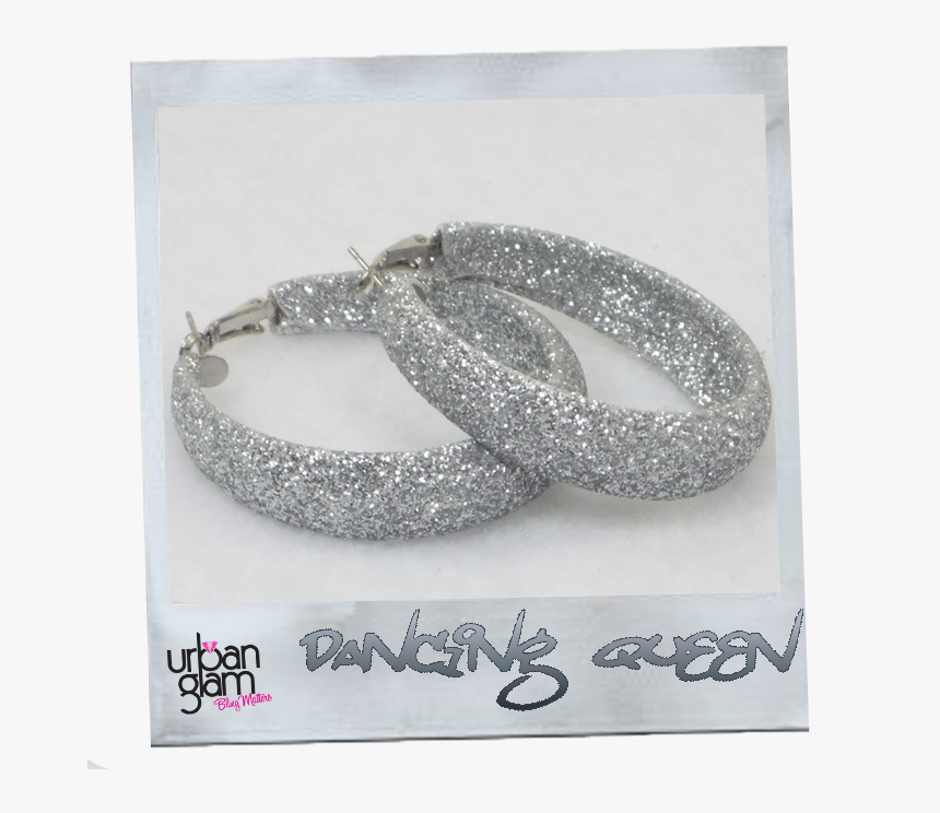 Large Sparkly Hoop Earrings, HD Png Download