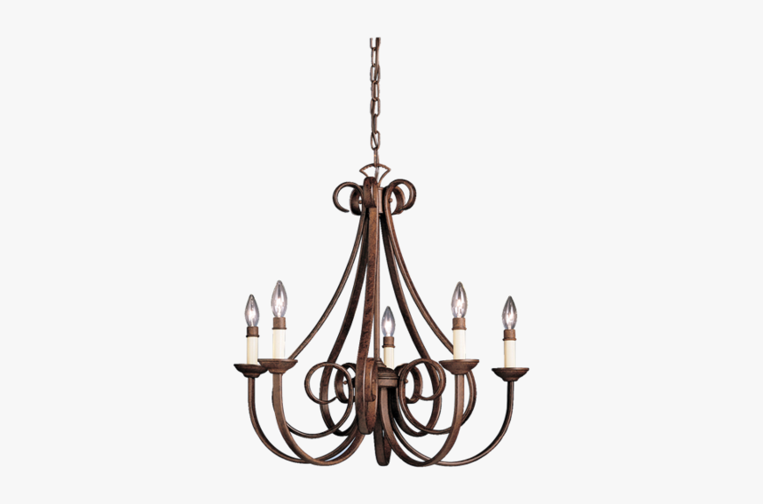 Hanging Chandelier Transparent Background - Transparent Background Chandelier Transparent, HD Png Download